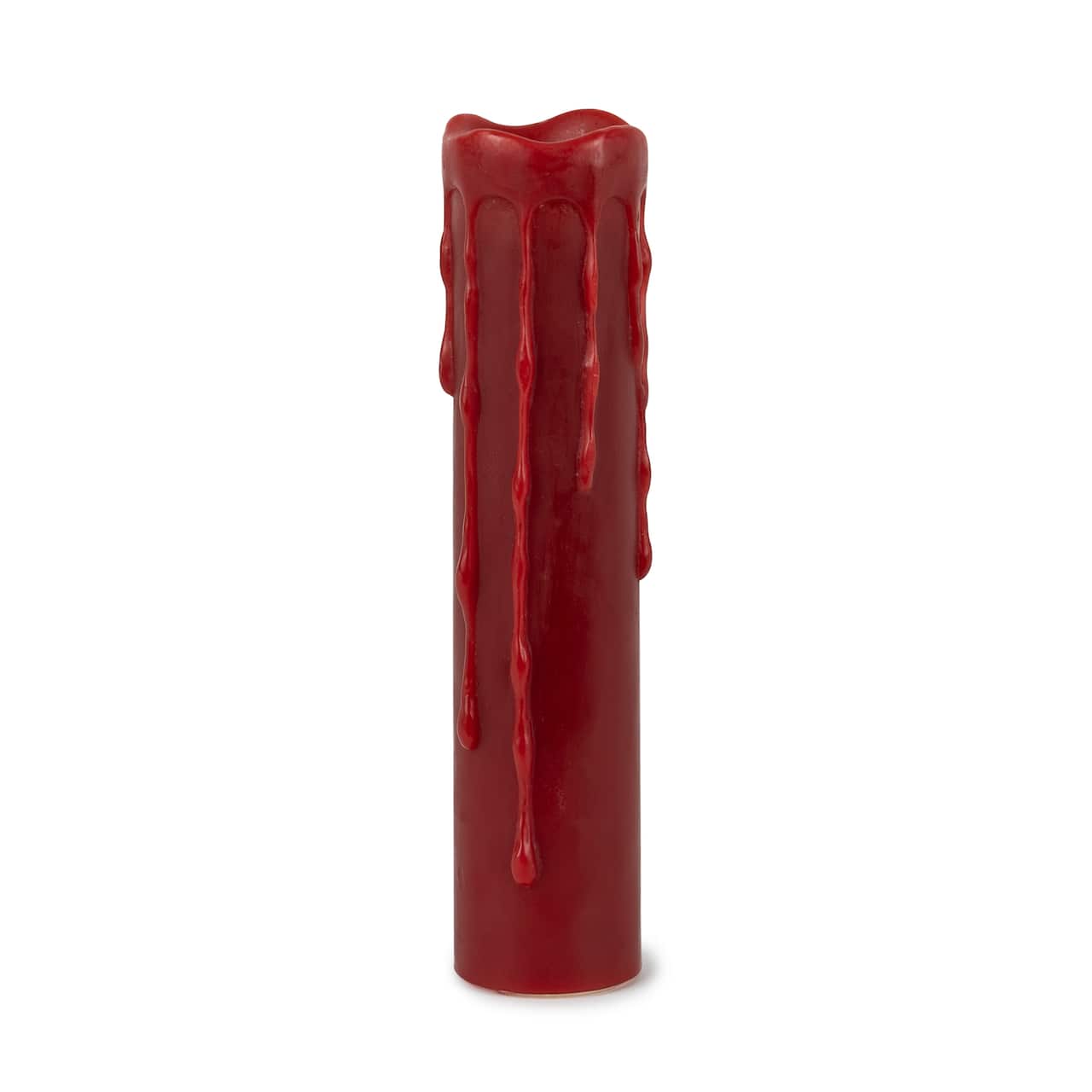 8" LED Wax Dripping Pillar Candles with Remote Set